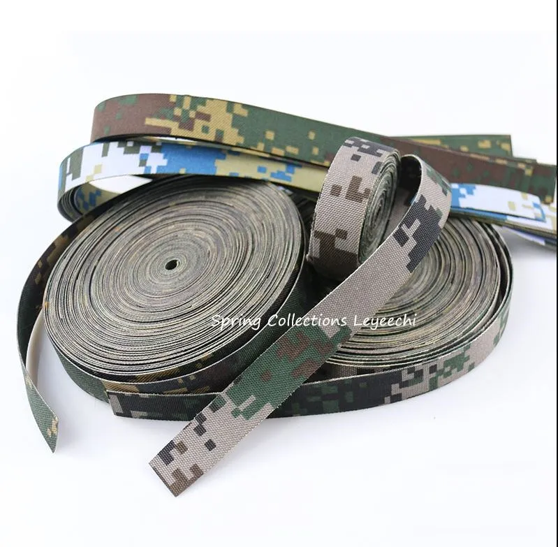 

Width 25mm,1000D Double-sided Camouflage Webbing Nylon Polypropylene Webbing Ribbon For Bag Belt Strap Accessory Free Ship