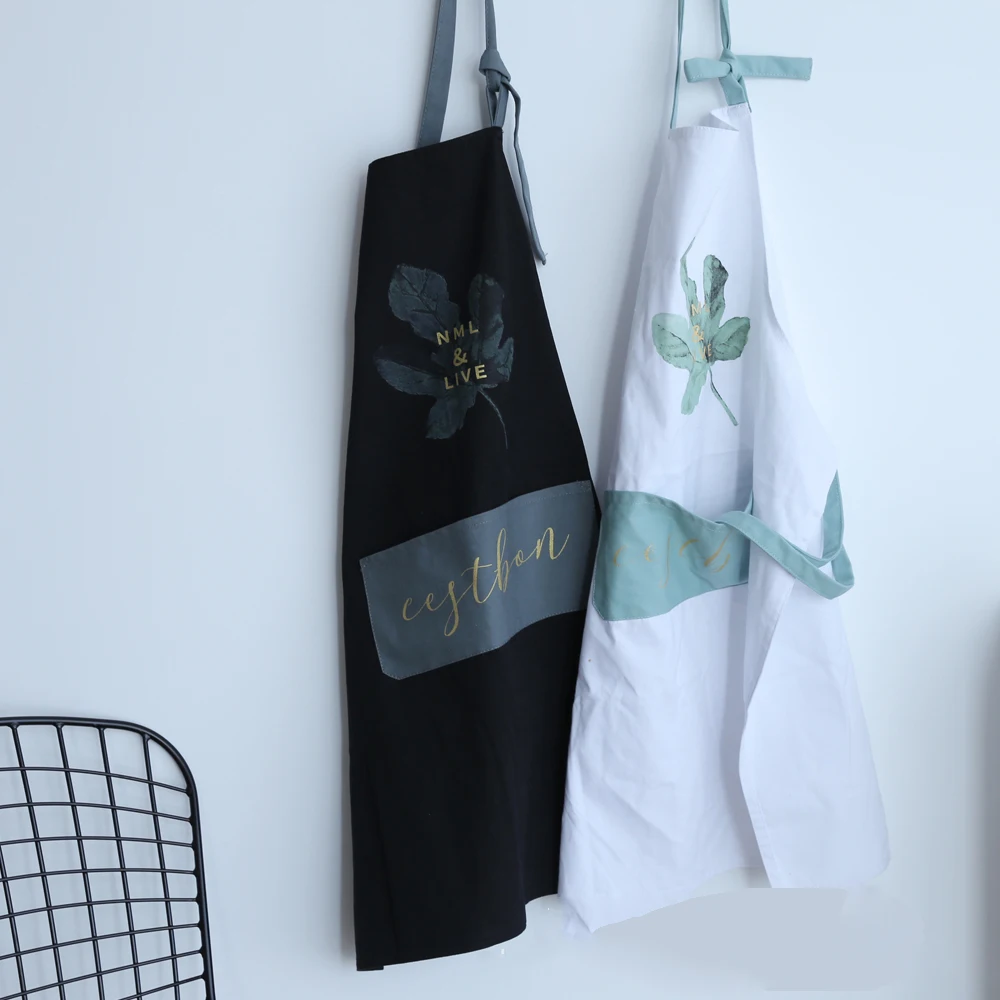Lady Women Adjustable Cotton Linen High-grade Kitchen Apron For cooking aprons for woman washing aprons for woman cadeau homme (4)