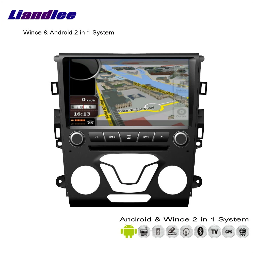 

Liandlee For Ford Mondeo 2012~2014 Car Radio CD DVD Player GPS Nav Navi Navigation Advanced Wince & Android 2 in 1 S160 System
