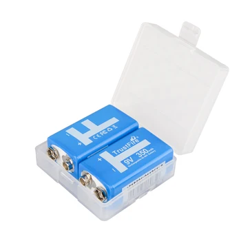 

2PCS Rechargeable Ni-MH 9V Batteries 350mAh PPP3 9V Battery For Walkie Talkie Remote Control Toys Digital Camera Ect.