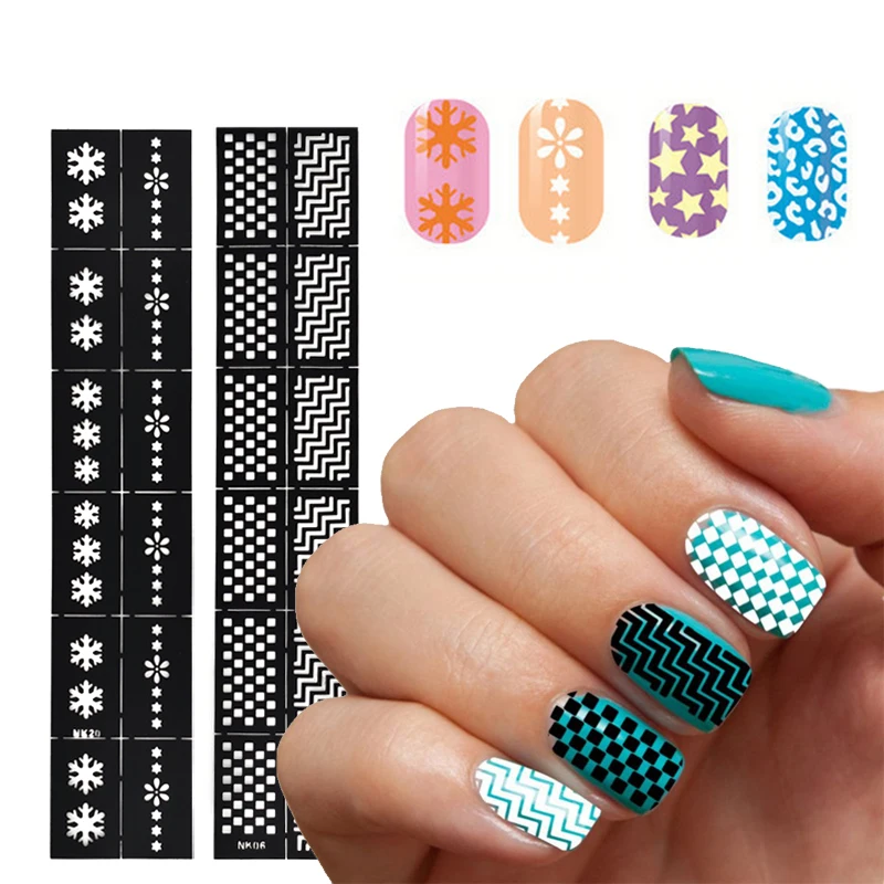 Aliexpress 1sheet Reusable Stamping Plates Tool Nail Art Aliexpress 1sheet Reusable Stamping Plates Tool Nail Art Diy Hollow Template Stickers Tips Guides Stencil Guide From