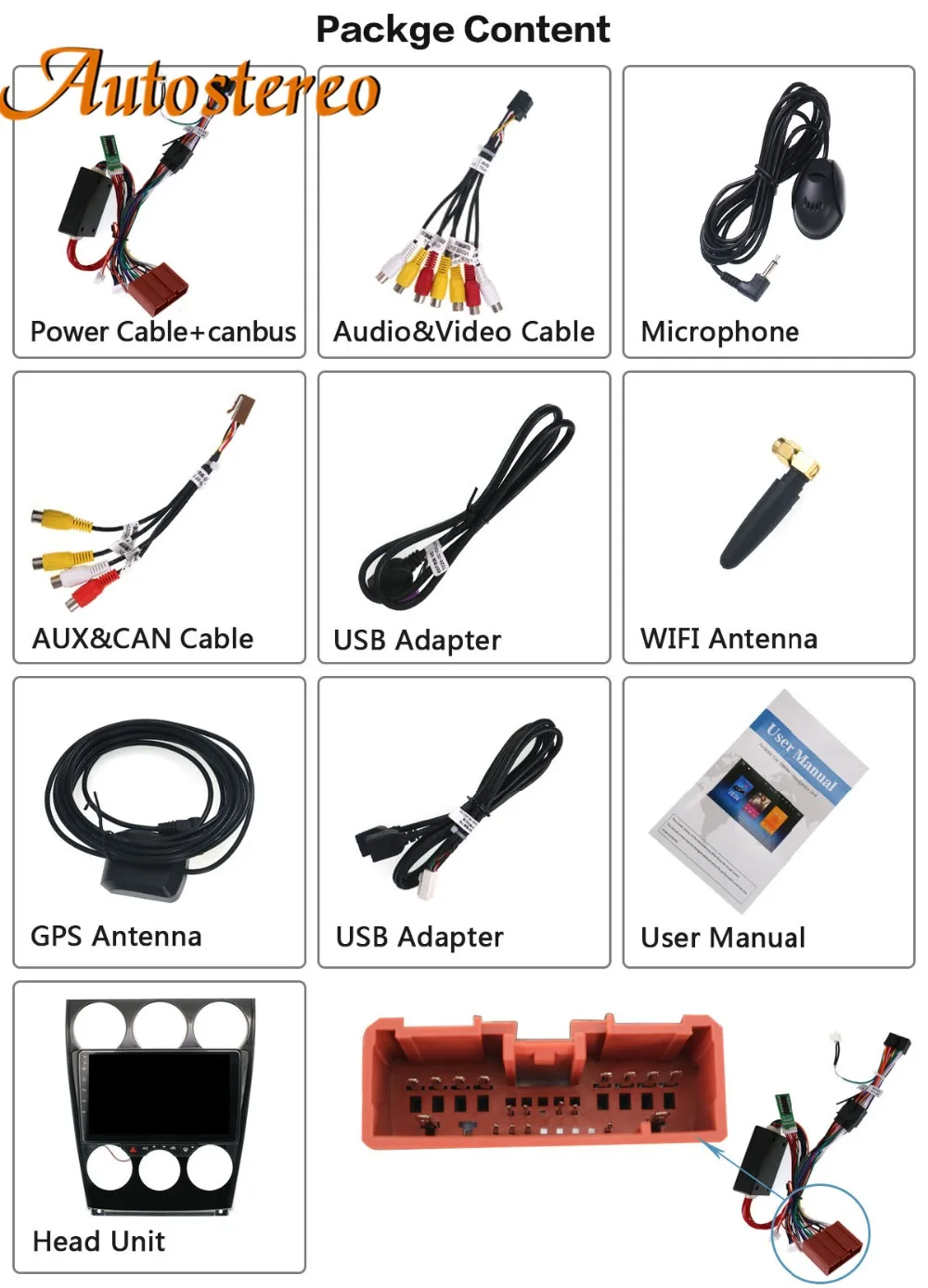 Sale Android 8 Car GPS navigation autostereo for Mazda6 Mazda 6 2002-2008 Console multimedia system auto radio tape recorder headunit 5