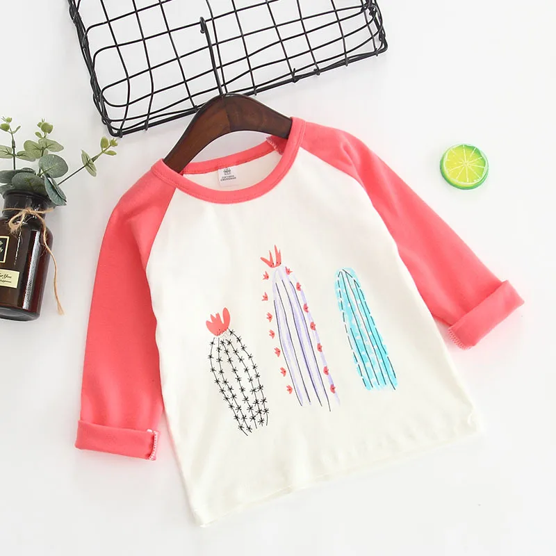 Baby Shirt For Girls T Shirt For Girls Tops Toddler T-Shirts For Girls boys Clothes Long Sleeve Kids Clothes Children Clothes