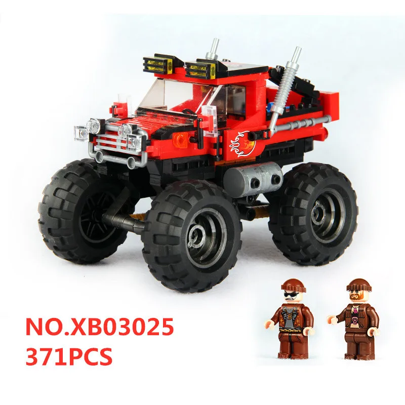 

City Car Series The Super Big Foot Truck Model Off-road Vehicle Building Blocks Diy Educational Bricks Toys Gift For Children