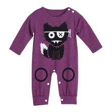 Cartoon Baby Boy Clothes Long Sleeve Baby Rompers Newborn Cotton Baby Girl Clothing Jumpsuit Infant Clothing