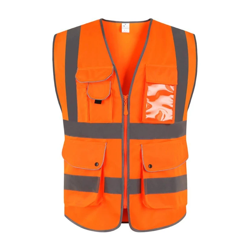 EN 20471 ANSI/SEA High Visibility Safety Vest With Reflective Strips