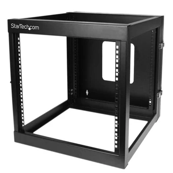 

StarTech.com 12U 22in Depth Hinged Open Frame Wall Mount Server Rack, 12U, Wall mounted rack, 63.4 kg, Black, Steel, Open