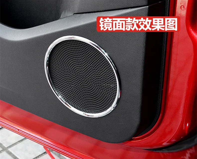 

6pcs Car audio Outlet Cover Frame Interior Trim Chrome ABS car stickers Car Accessories For Ford Kuga Escape 2013 2014