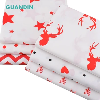 

GUANDIN,40x50cm 6pcs/pack Twill Printed Cotton Fabric Pacthwork/DIY Sewing & Quilting/Material For Baby & Children Deer Series