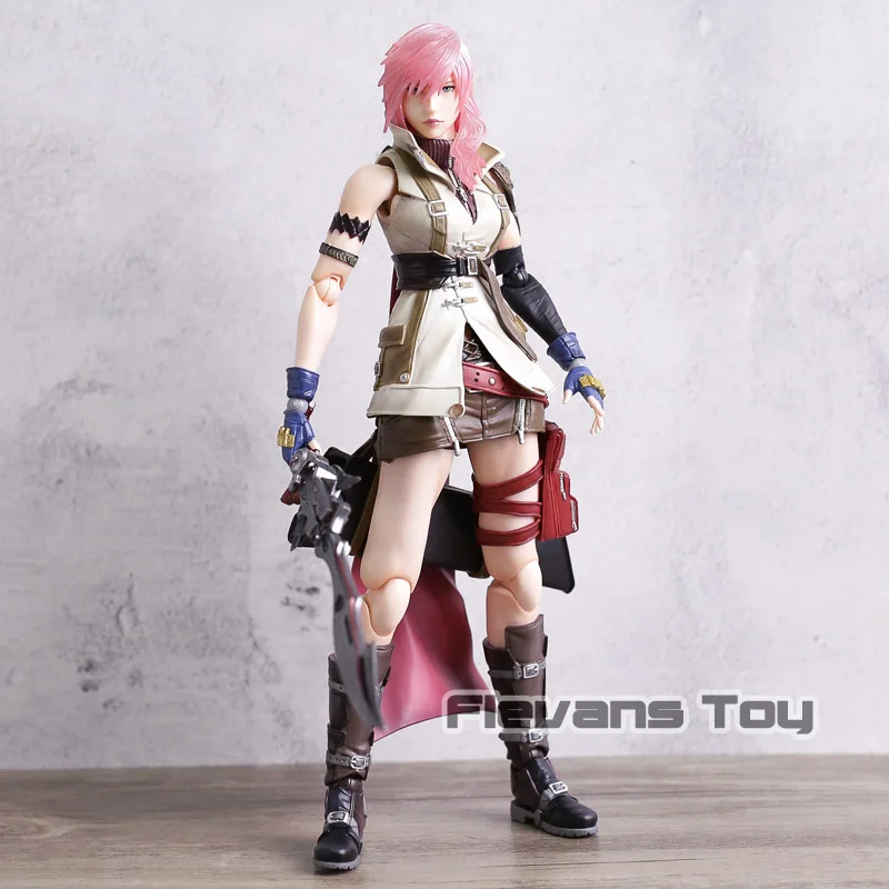 

Original Play Arts KAI Final Fantasy XIIIFF13 Lightning Eclair Farron PVC Action Figure Collectible Model Toy