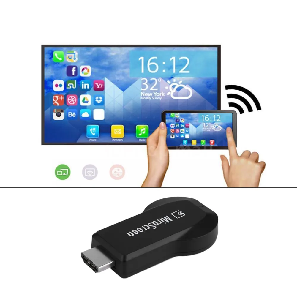 HD WiFi Дисплей приемник DLNA AirPlay Miracast DLAN программный ключ hdmi 1080P поддерживает популярные стандарты