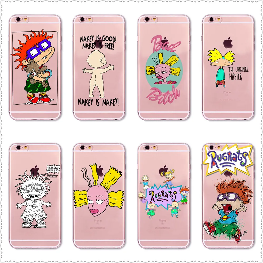 cartoon Rugrats amine lovely Case For iPhone X XS Max XR 8 for Silicone Phone Cover