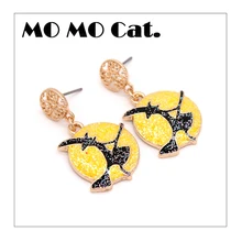 

Free shipping Fashion jewelry Wholesale gift Creative cute enchanter design fashion glitter earrings.