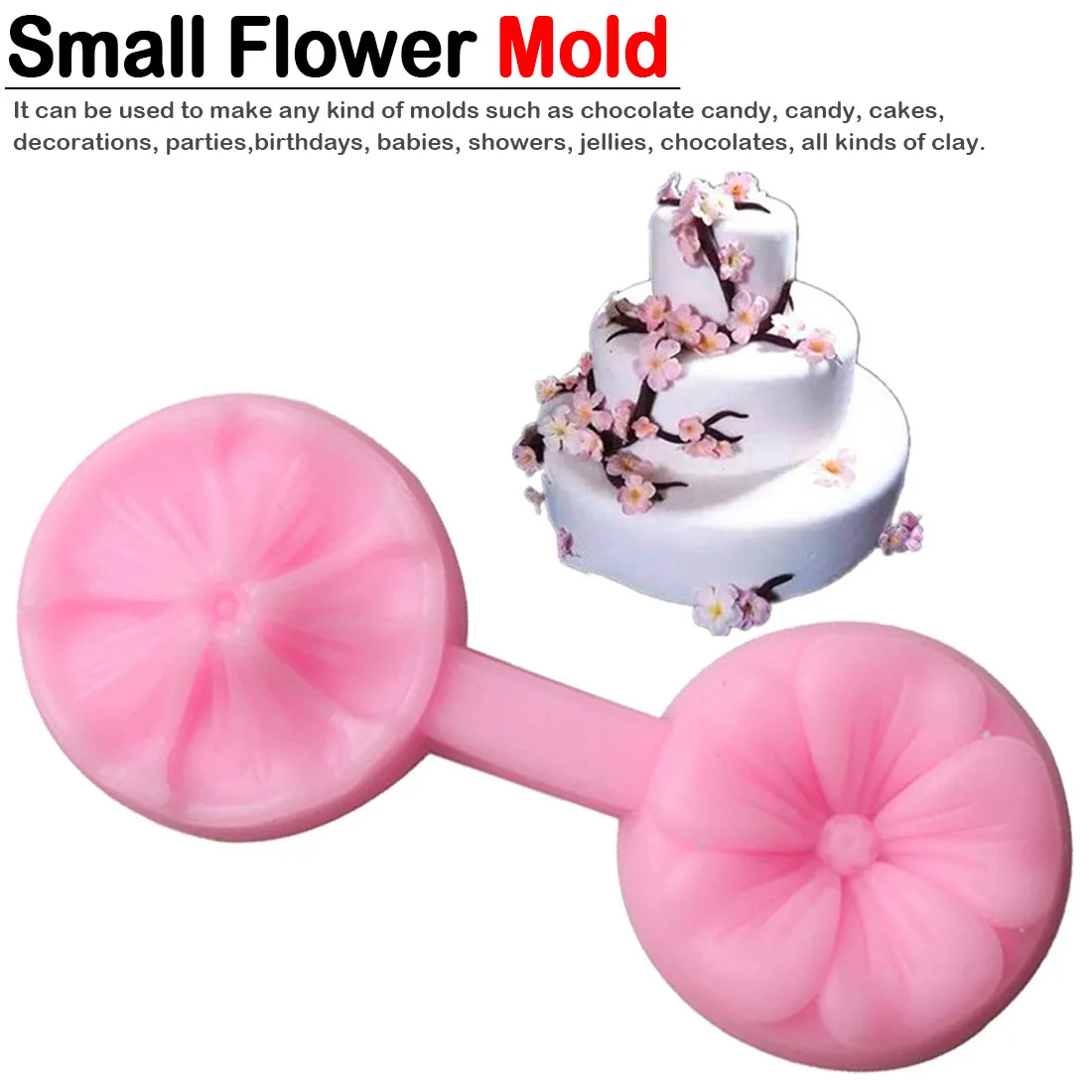 

Fondant Molds Cake Decoration Stencil Confectionery Sugar Paste 3D Cherry Cake Mold Silicone Molds Baking Tools Supplies