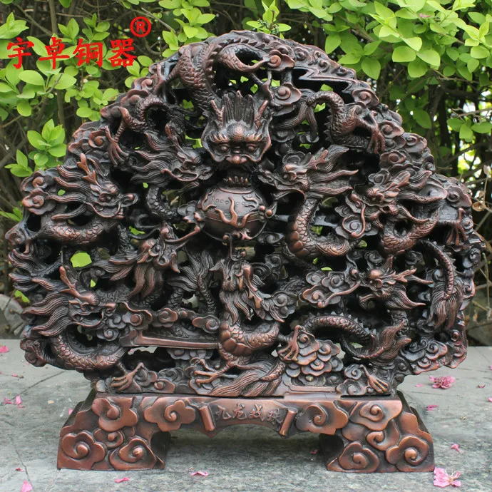 

Yu Zhuo nine brass copper copper ornaments pearl ornaments gifts Home Furnishing Kowloon
