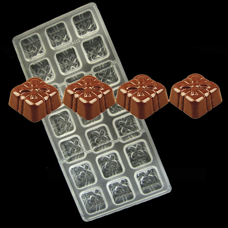 

Food Grade Clear Polycarbonate 21 Cups Gift Box Boxes Shaped Mould Baking Tool Chocolate Mold DIY Tool
