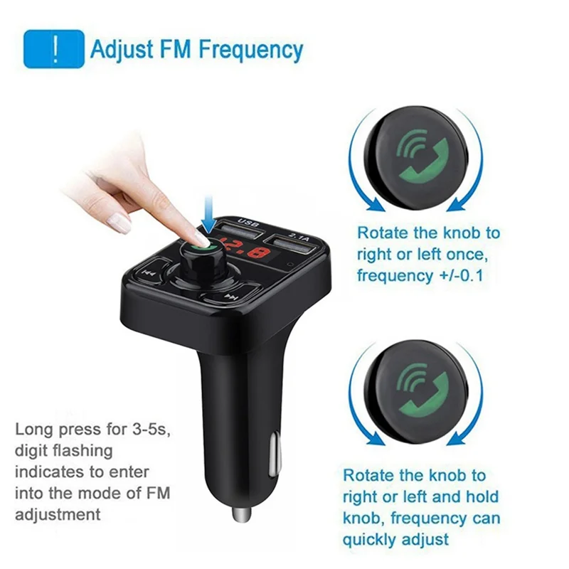 Bluetooth MP3 плеер VicTsing FM передатчик беспроводной радиоадаптер USB зарядное устройство