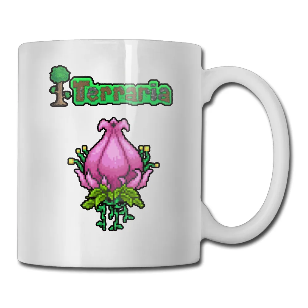 Terraria Plantera Video Game coffee mug printed men tazas ceramic