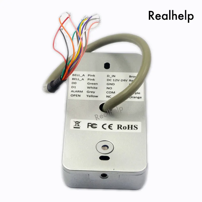 IP68 Waterproof Outdoors Used  Metal Stainless steel Reader 2000Users WG input and output security RF Access Control Keypad