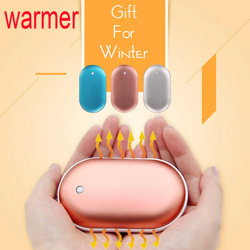 Mini USB rechargeable pocket heater hand warmer for winter outdoor Cute