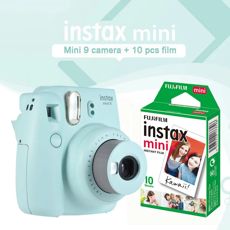 Fujifilm Instax Mini 9 Ice Blue Instant Camera Photo