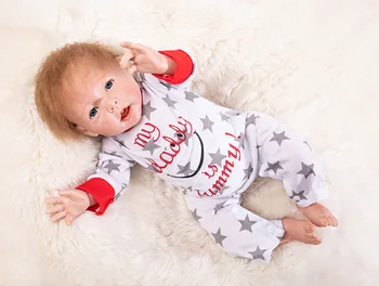 

20" girl boy bebe doll reborn softl body silicone vinyl reborn babies fashion doll children toys realista bonecas reborn npk
