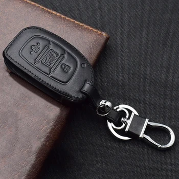 

Car Key Cover Leather Key Case For Hyundai Ix30 Ix35 Ix20 Tucson Accessories