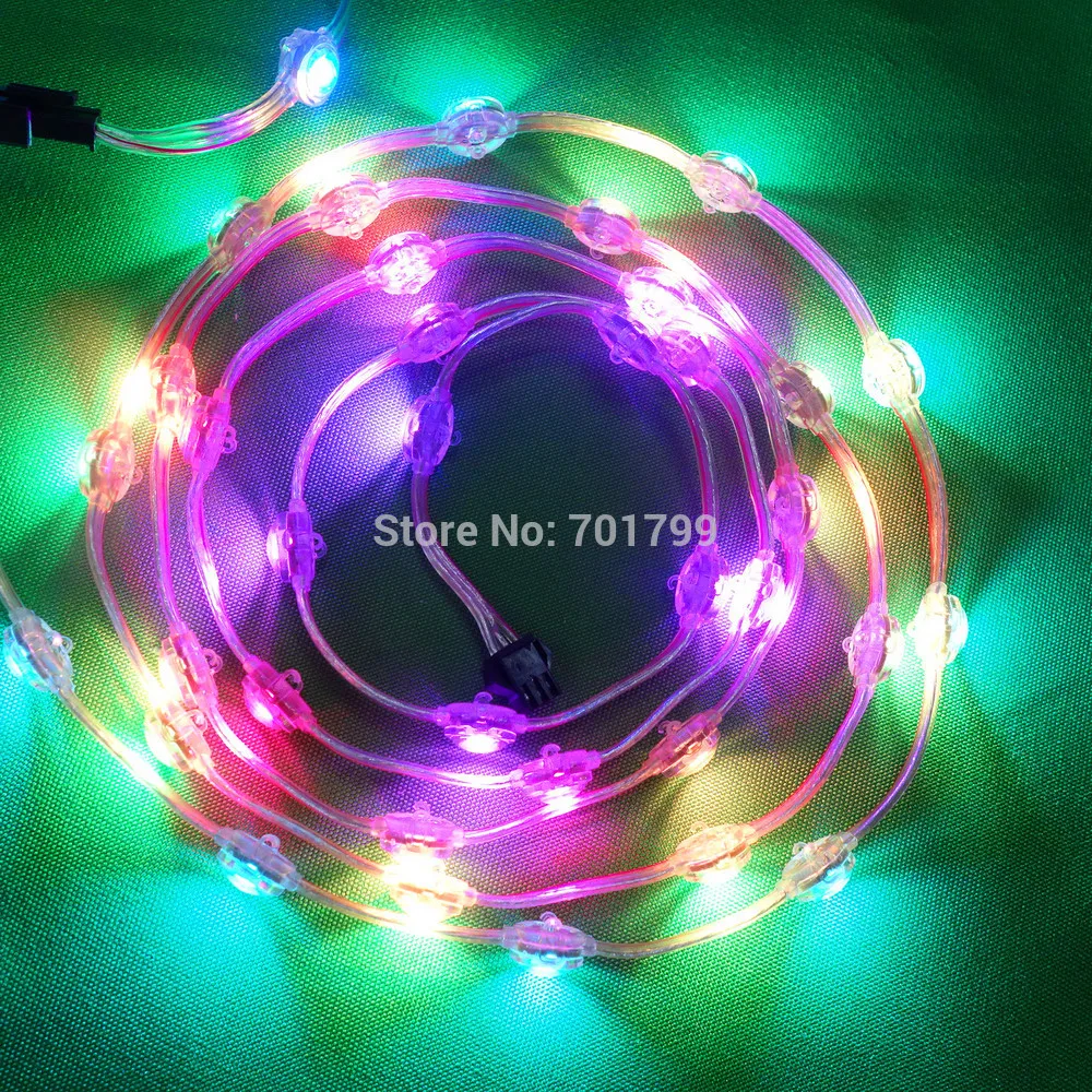 Адресуемая SK6812 полноцветная RGB DC5V IP68 светодиодная Пиксельная гирлянда