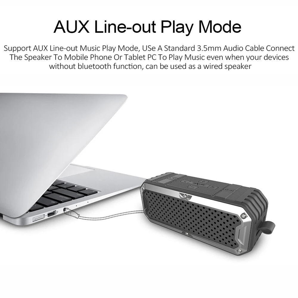 ZEALOT S6 открытый стерео бас Bluetooth динамик беспроводной сабвуфер AUX TF карта MP3 играть с микрофоном