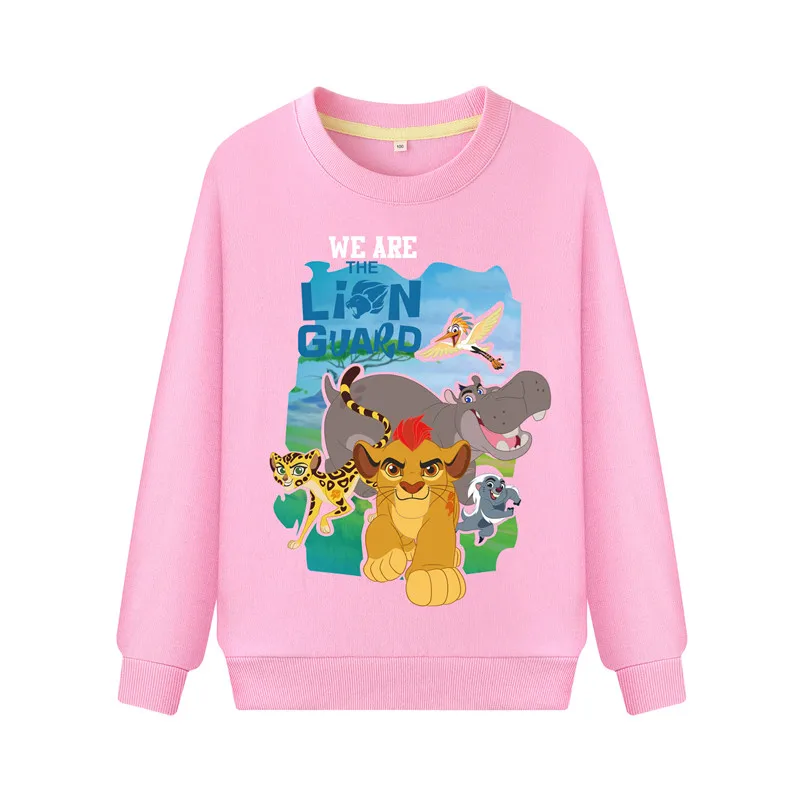 

Kids Cartoon Simba The Lion King Print Sweatshirts Boys Girls Spring Autumn Cotton Hoodies Children Pullover Hoodie Coats ZB058