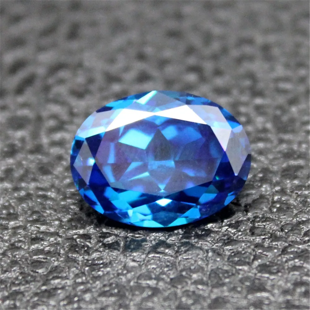 Joanlyn сапфир овальный граненый драгоценный камень в форме яйца светильник синий сапфир драгоценный камень несколько размеров на выбор C80S
