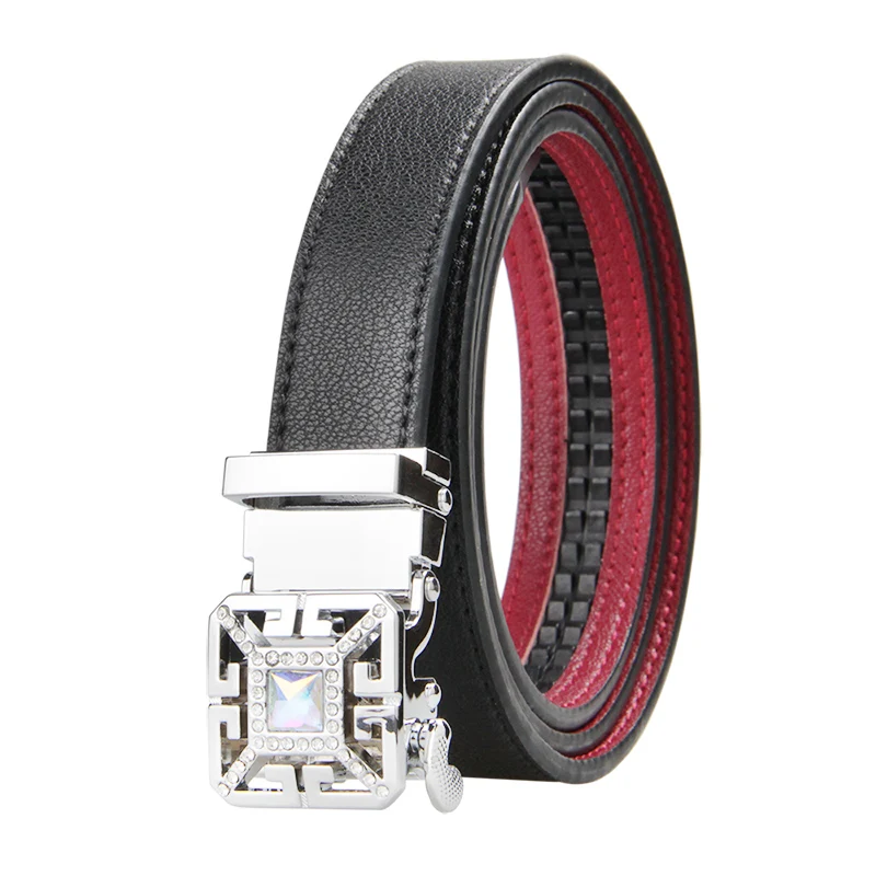 

New Fashion Women's Belts Genuine Leather Designer High Quality Belt Women Luxury Straps for Woman Black Automatic Buckle Belts