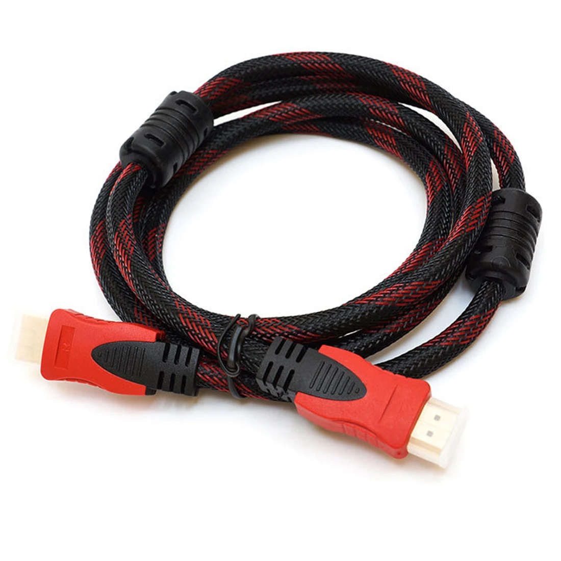 Cable HDMI de velocidad conexión plateada oro cable HDMI a HDMI con rojo y negro de malla de 1080 P/4 K * 2K m 5m 10m 15m 20m|10m cable| hdmi