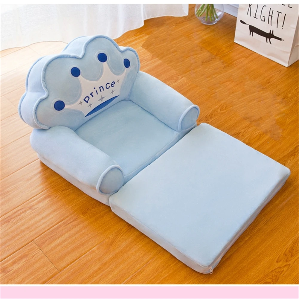 Fashion Children Sofa Folding Cartoon Cute Lazy Person Lying Seat Baby Stool Kindergarten Cushion Disassembled Washed Chair