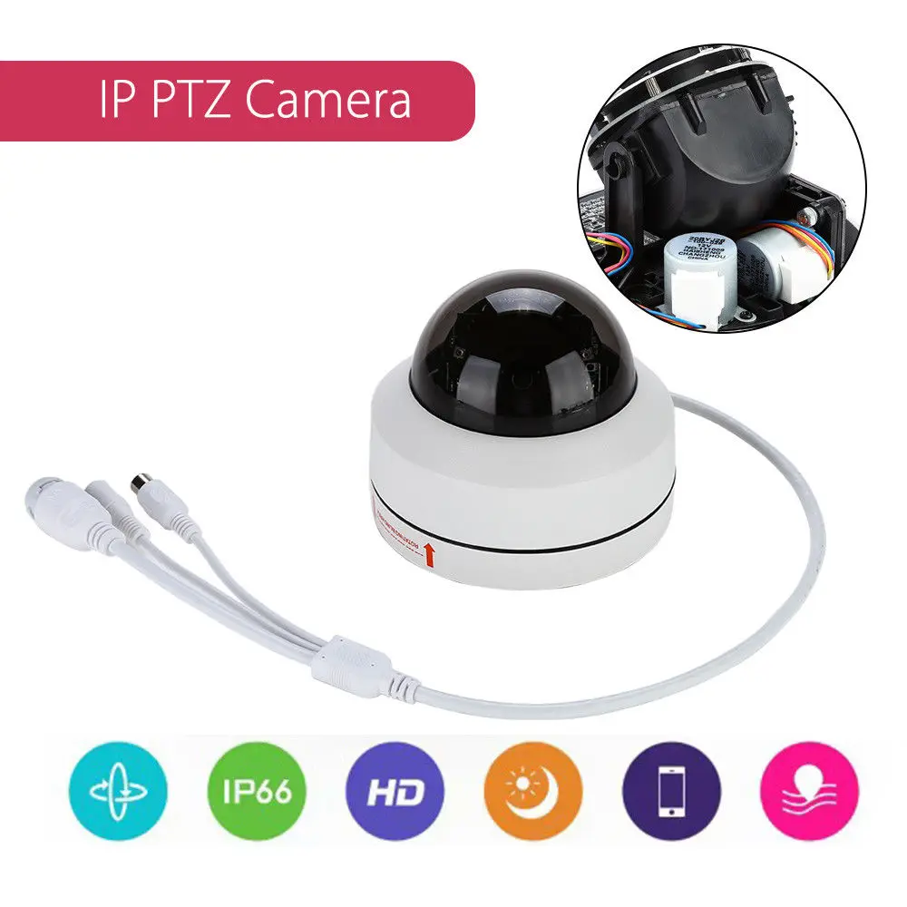 

Waterproof PTZ 1080P Full HD 3x Zoom Onvif IR Night Vision Dome IP Camera Security CCTV Lens 20m IP66 Surveillance Camera
