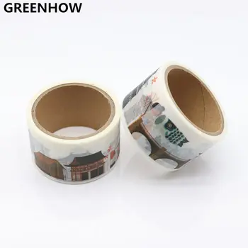 

GREENHOW Washi Tape Adhesive Paper Tape School Office Supplies Decorative Tape Sticker 9018