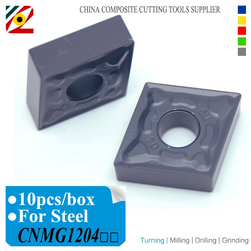 

CNC Carbide Inserts CNMG120404 CNMG120408 or CNMG431 CNMG432 Tungsten Blade CNMG 120408 for Steel P type material