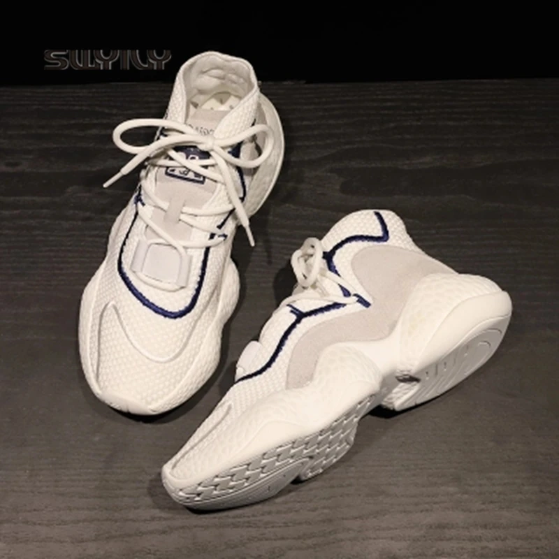 SWYIVY Women Running Shoes Lace-up Woven Breathable Sneakers Woman 2018 New Spring And Autumn Cushioning Female Jogging Shoes