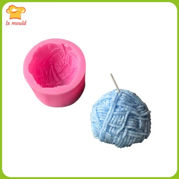 

Yarn balls semi-circular shape candle mold creative candle silicone mold