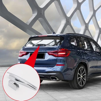 

2* ABS Chromed Rear Window Windscreen Wiper Cover Trim For BMW X3 G01 2018