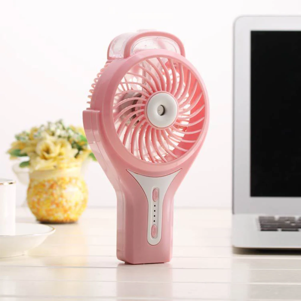 

Outdoor Mini Gift Handheld Summer Desk Portable Water Cooler USB Rechargeable Misting Fan Face Spray Humidifier Home Adjustable
