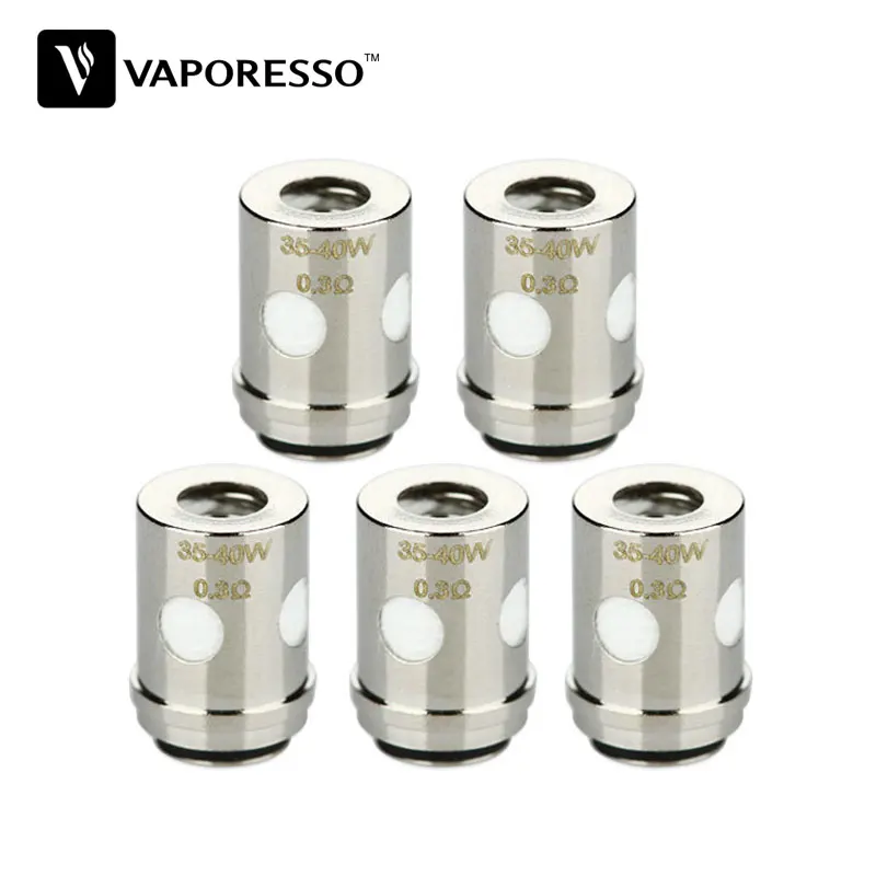 

5pcs Original Vaporesso Traditional EUC Coil 0.3ohm for VECO ONE Tank Atomizer Electronic Cigarette Vaporesso Evaporator Coil