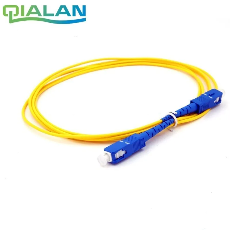 2 м SC UPC Patchcord Simplex 0 мм ПВХ одномодовый оптоволоконный коммутационный кабель шнур