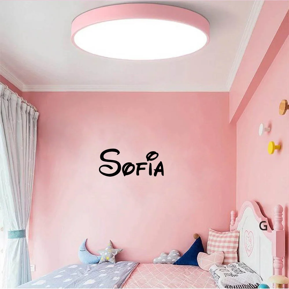 5 Font Personalized Name Decal Vinyl Wall Sticker For Kids Rooms Custom Names Baby Nursery Decals Princess Room House Decoration