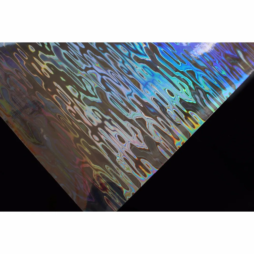Tigofly 6 pcs 10X19cm Holographic Adhesive Film Flash Wave Pattern Artificial Fish Skin Jig Sticker Hard Baits Lures sticker Tigofly 6 pcs 10X19cm Holographic Adhesive Film Flash Wave Pattern Artificial Fish Skin Jig Sticker Hard Baits Lures sticker