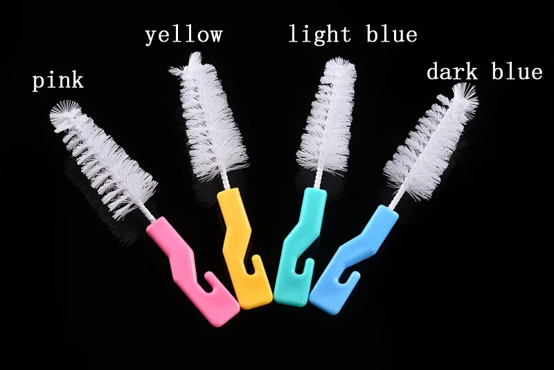 

2PCS bottle accessories baby Nipple Milk Bottle Brushes Cup brushes 360 Degree Sponge Cleaner spout tube Brush Pacifier Brushes