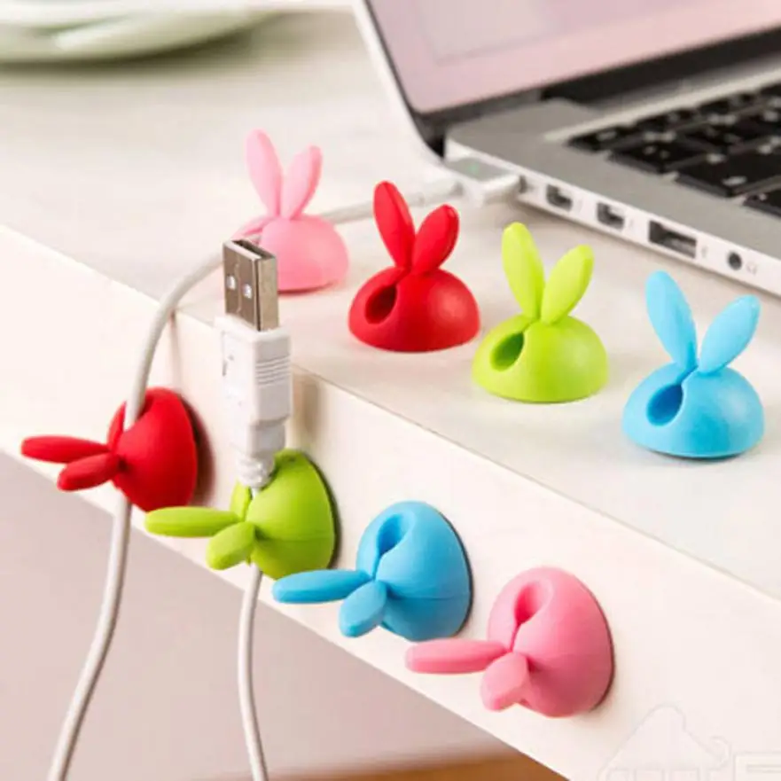 

4pc Cable Wire Organizer Bobbin Winder Wrap Cord Office Solid Tool Wonderful2.25A