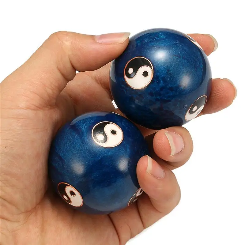 Китайский здоровья синий Baoding мяч ежедневных упражнений снятие стресса гандбол терапия массажный шарик силы руки фитнес-мячи
