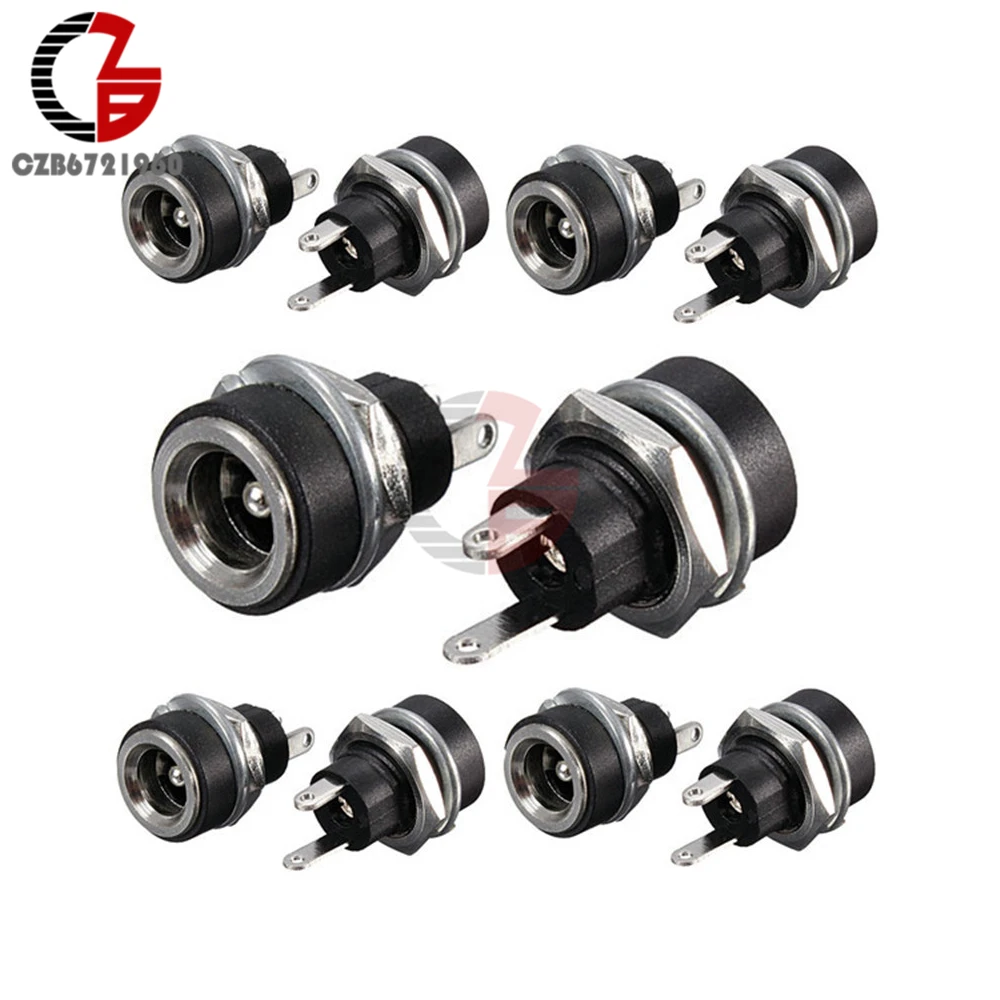 10 шт. разъём питания DC 12 В 3 А 5 мм 2 1 мм|12v connector female|female 12vconnector |