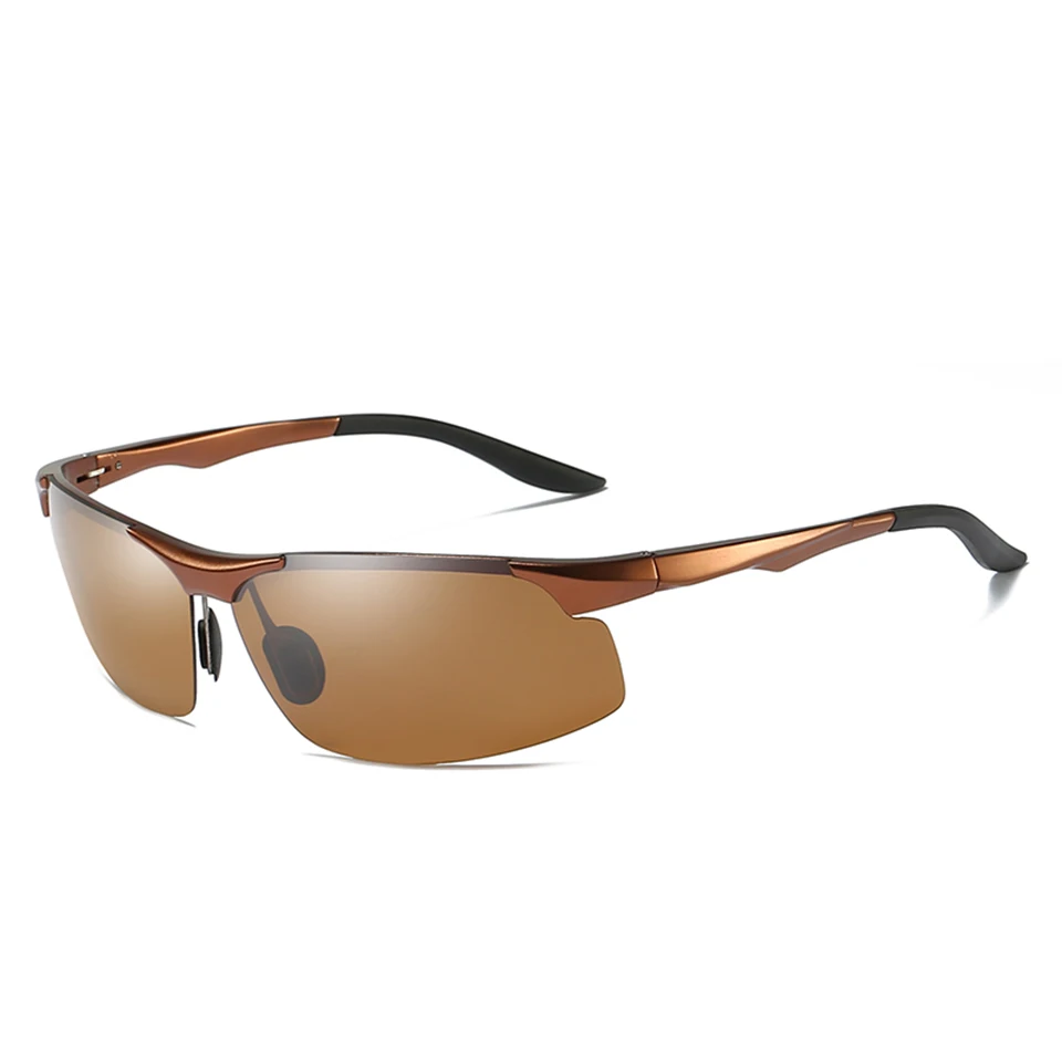 ELITERA Ретро алюминиевый магний бренд мужские солнцезащитные очки поляризованные линзы винтажные очки Аксессуары Солнцезащитные очки для мужчин - Цвет линз: brown